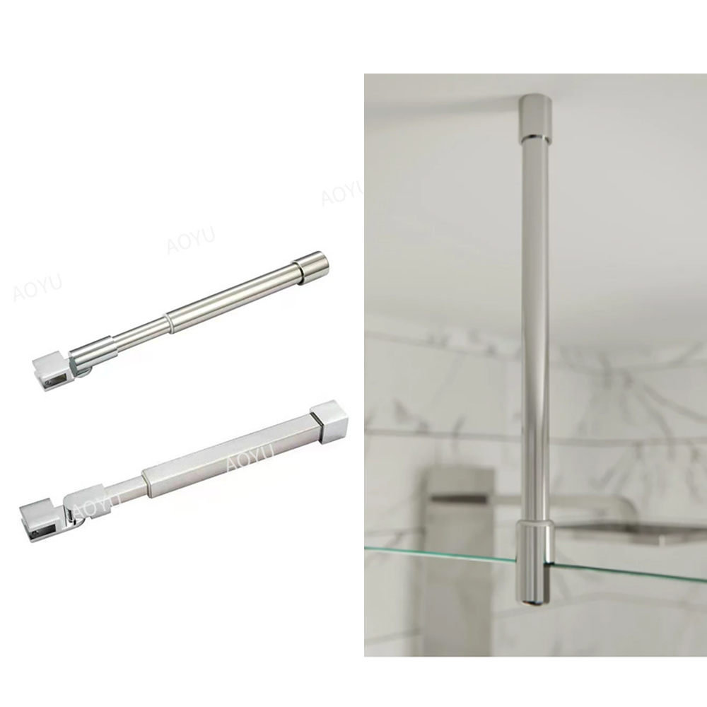 ceiling to glass support bar