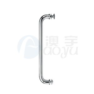 Sliding shower door handles