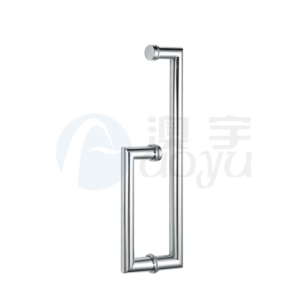 Glass shower door handle