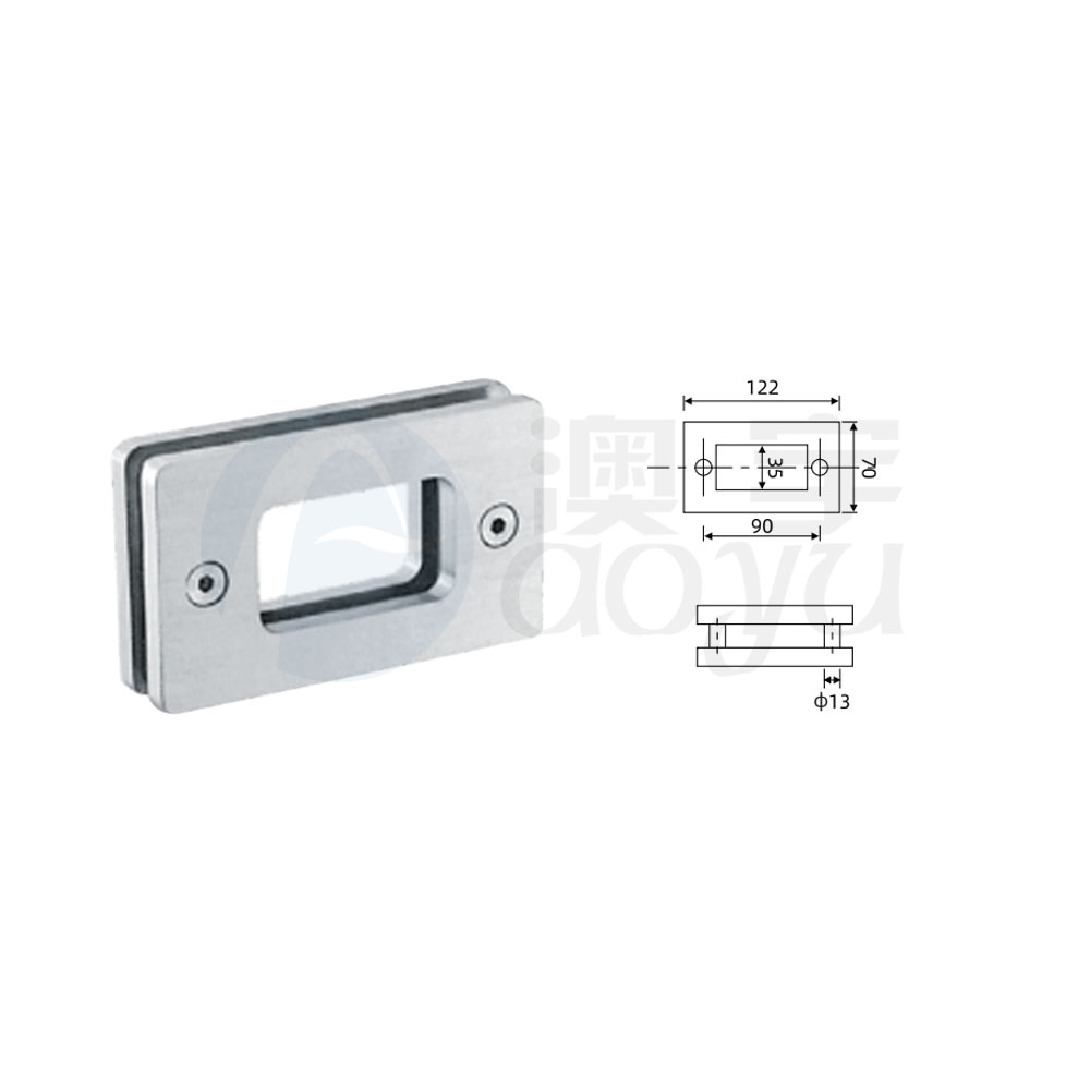 Shower door handle parts