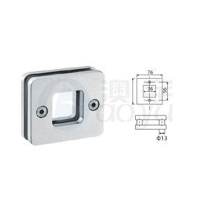 Glass shower door handles