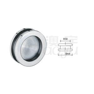 Handle shower glass door