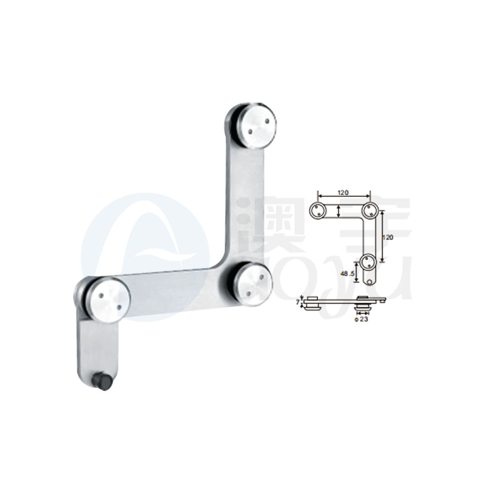 Frameless glass fittings