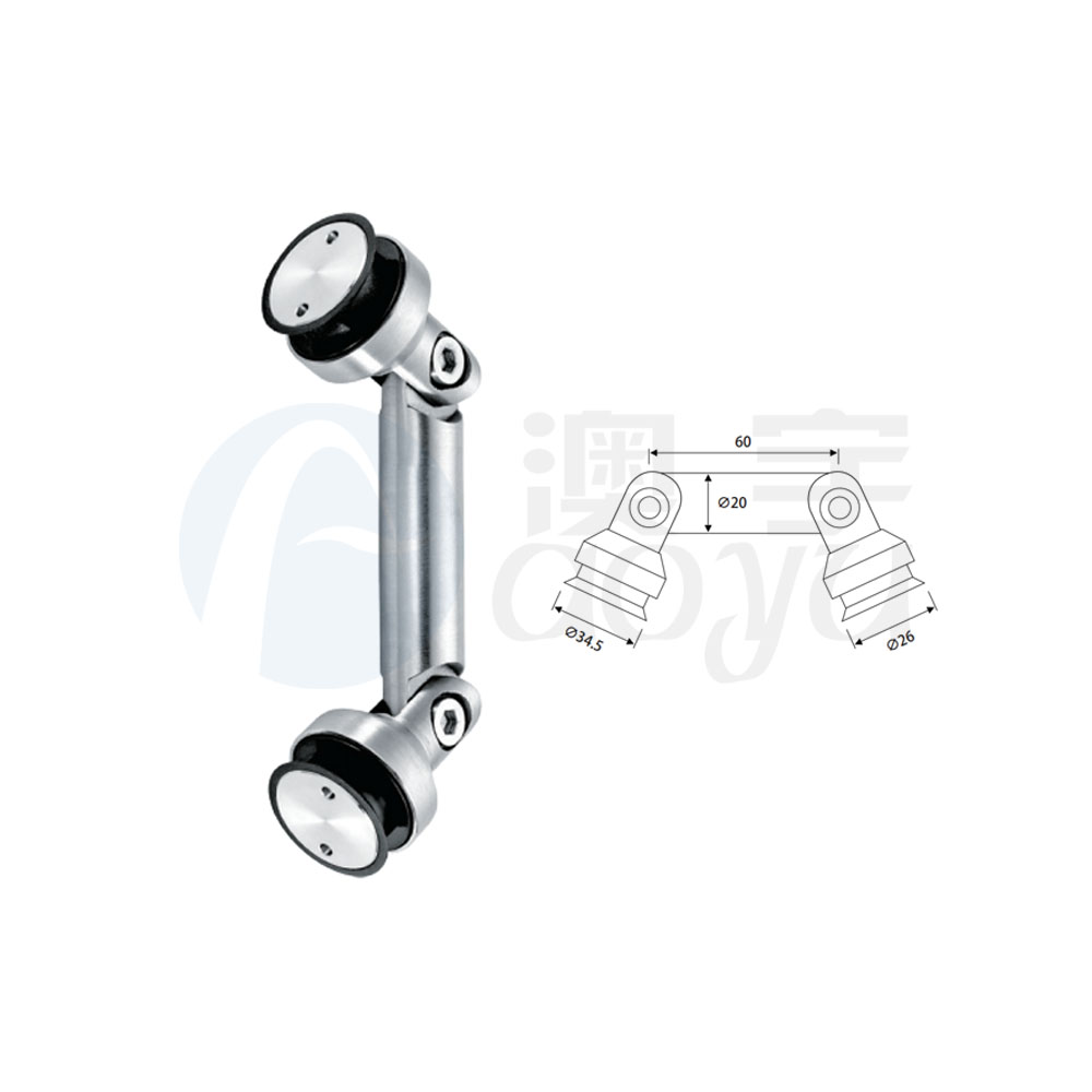 Stainless Steel Glass Connectors