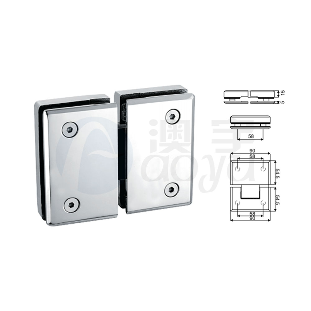 glass shower door hinges