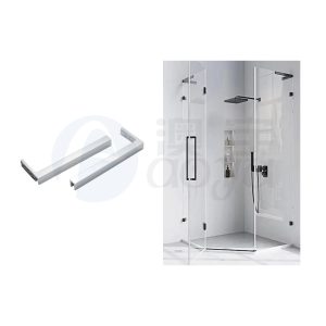 Frameless shower support bar
