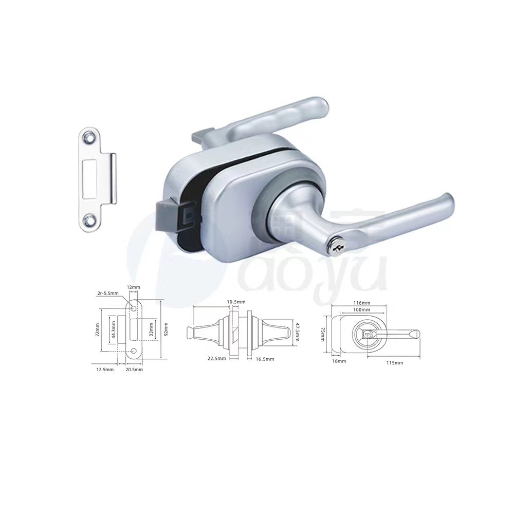 ALUMINUM SLIDING GLASS DOOR LOCK