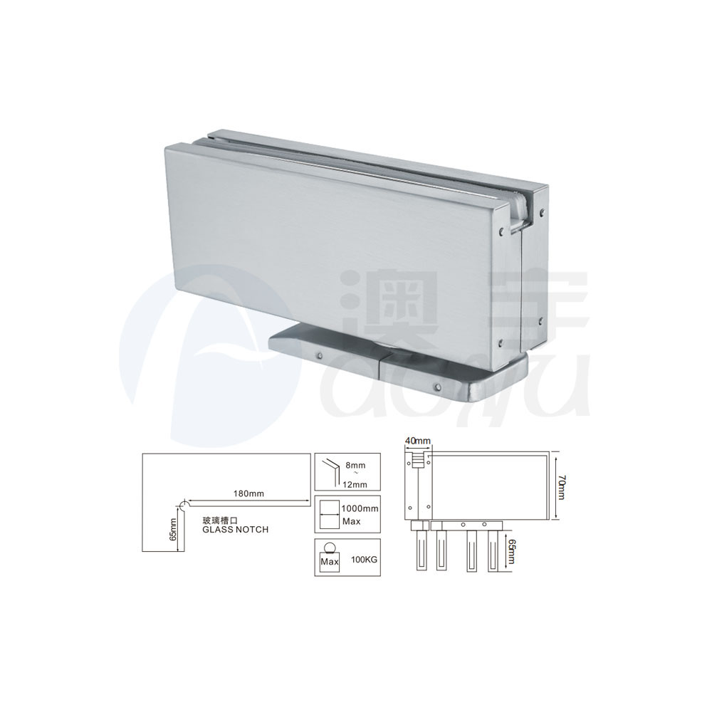 HYDRAULIC FLOOR SPRING FOR GLASS DOOR
