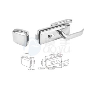 Sliding glass door handle lock