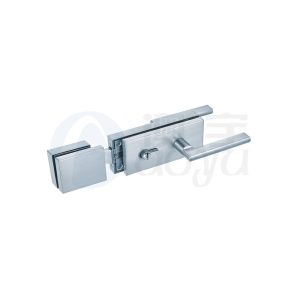 Stainless steel frameless glass door lock