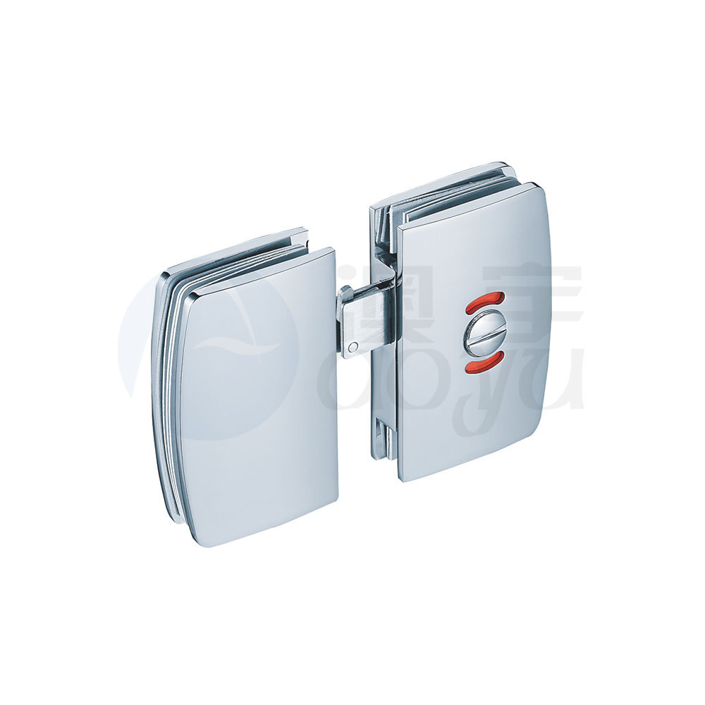 Double side sliding glass door locks