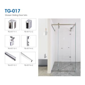 Folding shower door hardware